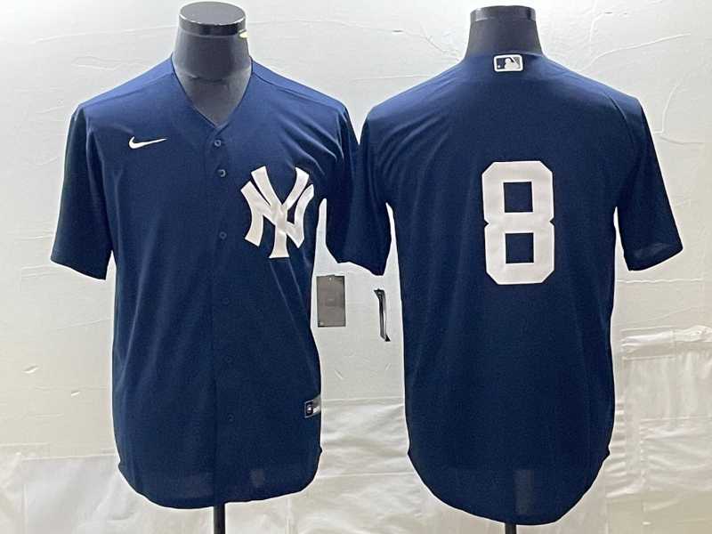 Men%27s New York Yankees #8 Yogi Berr Navy Blue Cool Base Stitched Baseball Jersey->pittsburgh pirates->MLB Jersey